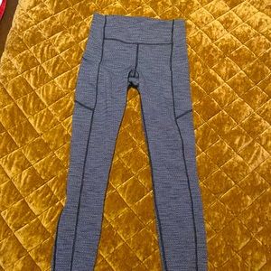 Lululemon Fast and Free heather gray tight-Size 4